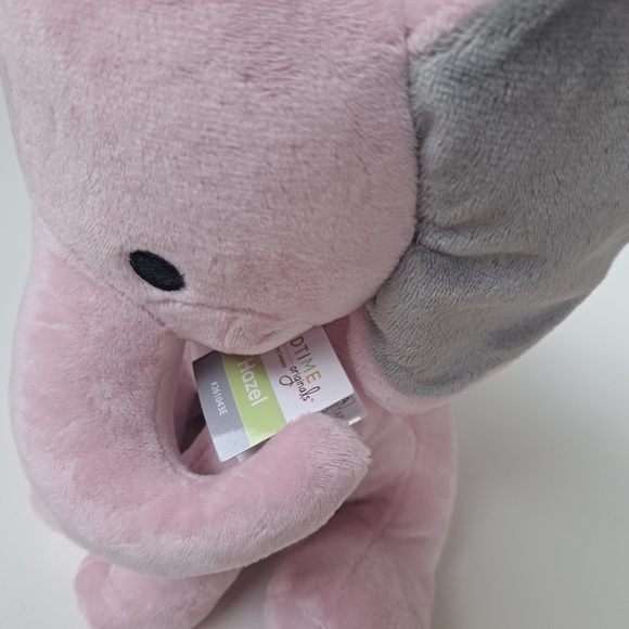 Bedtime Originals Twinkle Toes Pink Plush Elephant Stuffed Animal 10 Inch- Hazel - Picture 4 of 9
